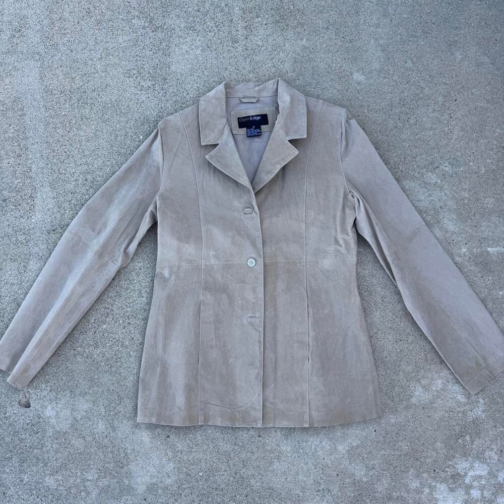 Vintage outer edge tan suede